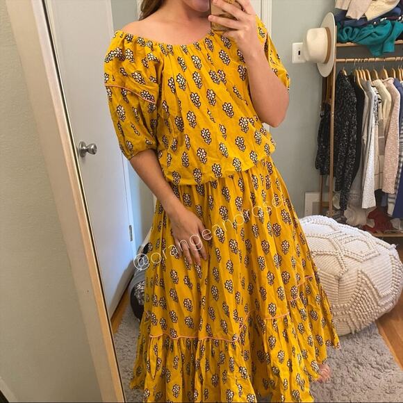 RHODE Yellow Frida Maxi Dress XS - Picture 5 of 16